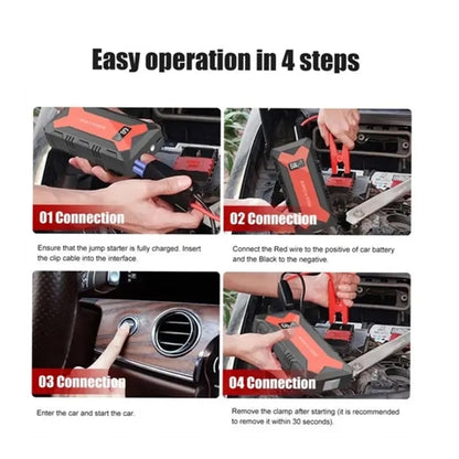Portable Car Jump Starter Battery Charger Power Bank with LE