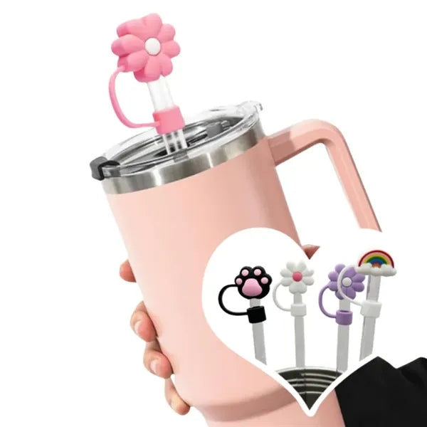 Cute Silicone Straw Covers