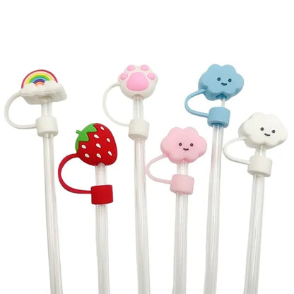 Cute Silicone Straw Covers