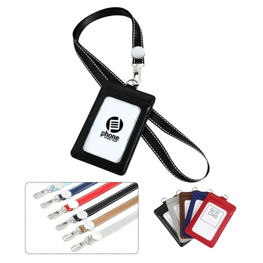 PU Badge with Lanyard