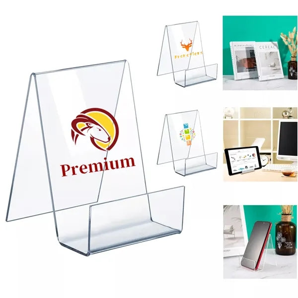 Display Stand with Wall Shelf, Acrylic Tablet Phone Holder.