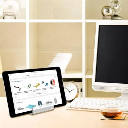 Display Stand with Wall Shelf, Acrylic Tablet Phone Holder.