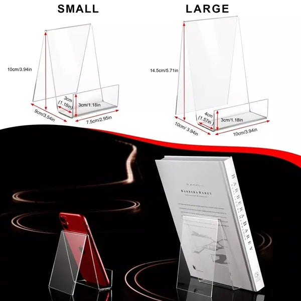 Display Stand with Wall Shelf, Acrylic Tablet Phone Holder.