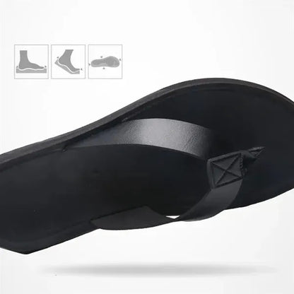 Leisure Large Zize Soft Bottomed Beach Flip Flops