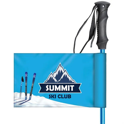 9" X 6" Double Sided Rectangle Ski Pole Flag