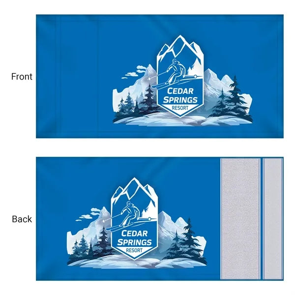 9" X 6" Double Sided Rectangle Ski Pole Flag