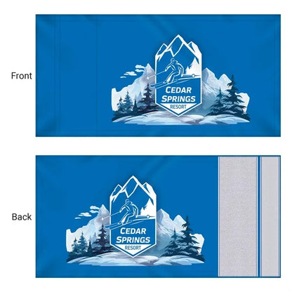 9" X 6" Double Sided Rectangle Ski Pole Flag