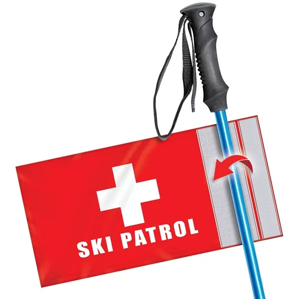 9" X 6" Double Sided Rectangle Ski Pole Flag