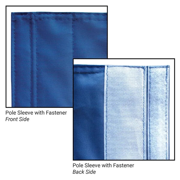 9" X 6" Double Sided Rectangle Ski Pole Flag