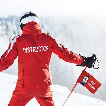 9" X 6" Double Sided Rectangle Ski Pole Flag