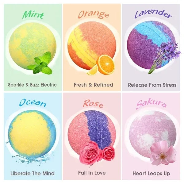 Bath Bombs Gift Set for Women and Kids