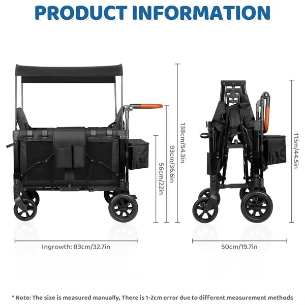 Twin easy mountain strollers