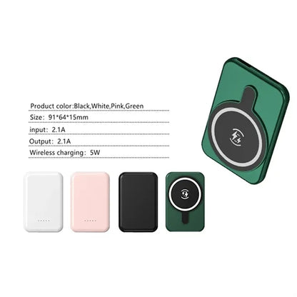 5000mah Magnetic Wireless Charging Power Bank