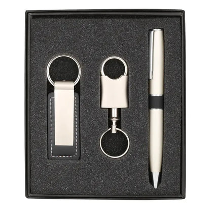Metal Pen & Keychain Gift Set