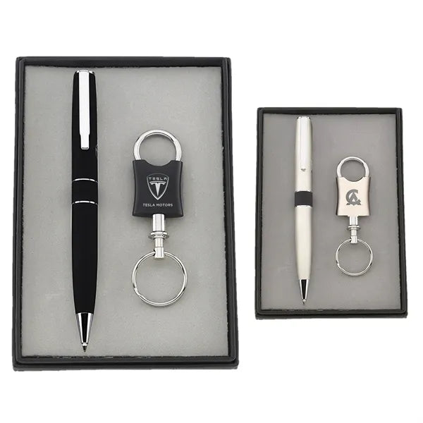 Pen & Valet Keychain Gift Set