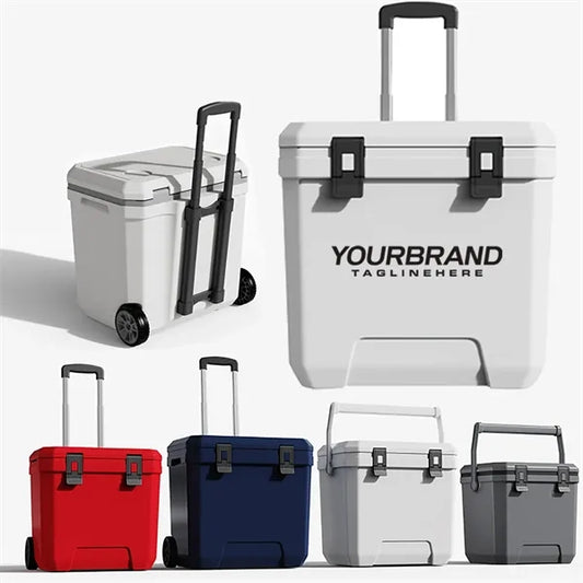 38QT Outdoor Wheeled Portable Cooler with Wheels