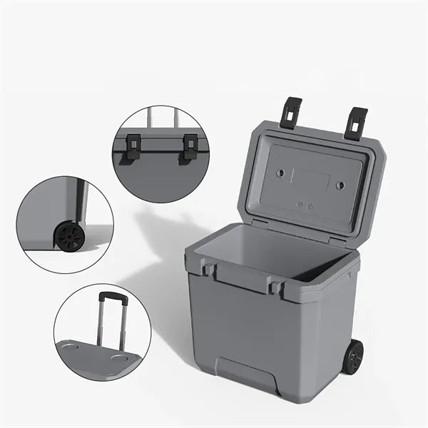 38QT Outdoor Wheeled Portable Cooler with Wheels