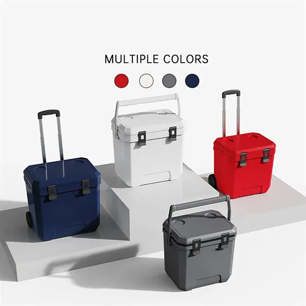 38QT Outdoor Wheeled Portable Cooler with Wheels