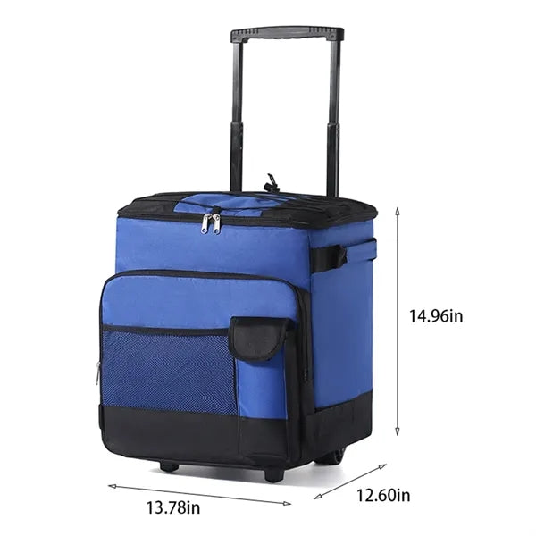 Camping beach leakproof portable rolling wheeled cooler