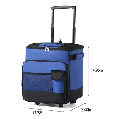 Camping beach leakproof portable rolling wheeled cooler