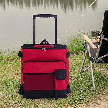Camping beach leakproof portable rolling wheeled cooler