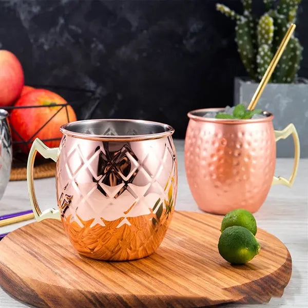 18oz party bar stainless steel moscow mule copper mugs