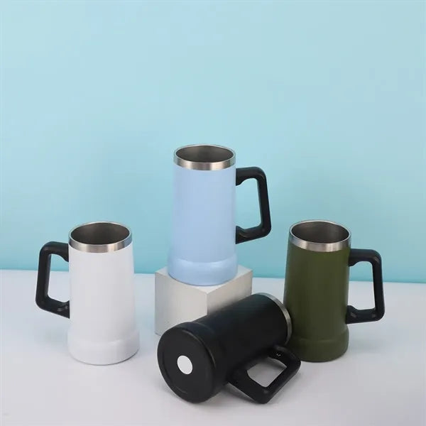Large capacity 24oz stainless steel double-layer beer cup