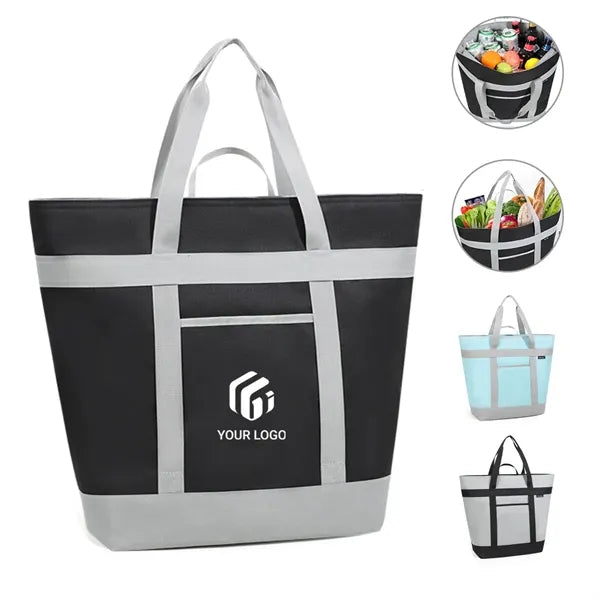 Large Capacity Picnic Fresh-keeping Insulated Cooler Bag