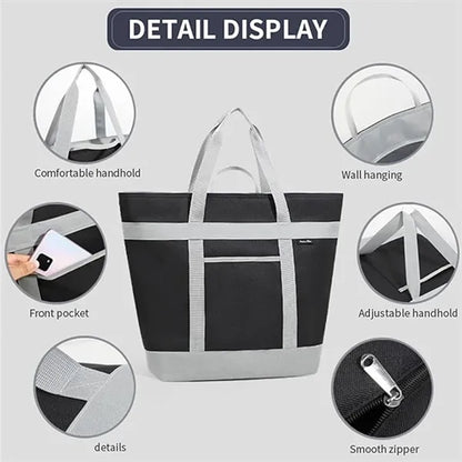 Large Capacity Picnic Fresh-keeping Insulated Cooler Bag