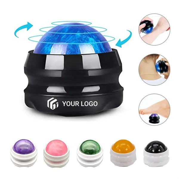 Handheld resin muscle relaxation roller massage ball