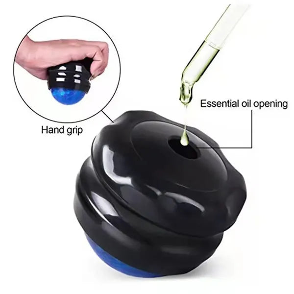 Handheld resin muscle relaxation roller massage ball