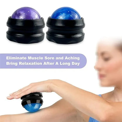 Handheld resin muscle relaxation roller massage ball