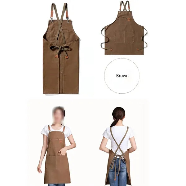 Unisex durable gardening kitchen cooking server chef apron
