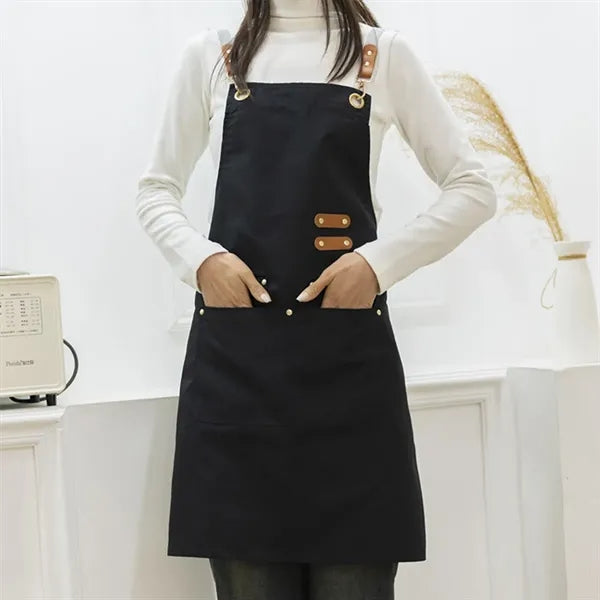 Unisex durable gardening kitchen cooking server chef apron