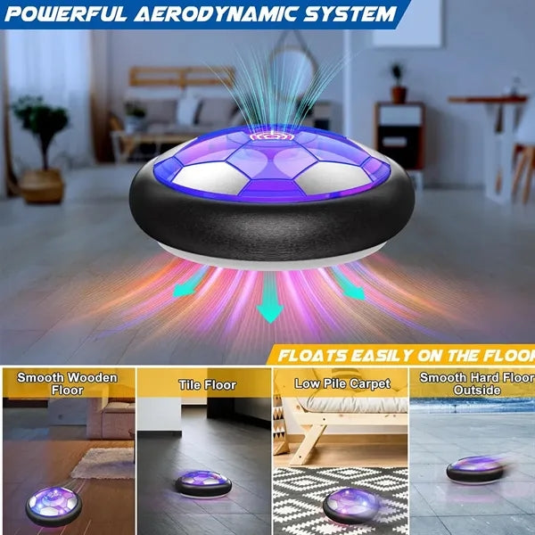 7.2" Rechargeable Hover Soccer Ball Set With LED Lights