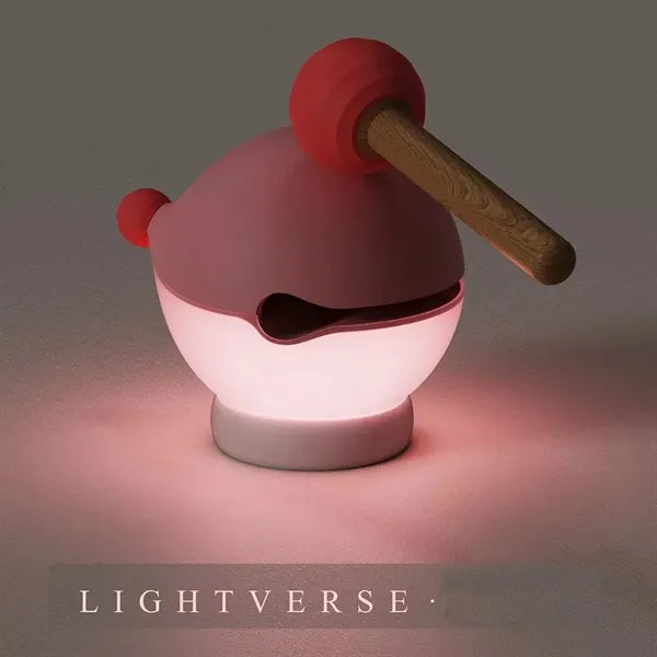 Wooden Fish Knock Lamp
