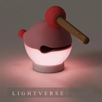 Wooden Fish Knock Lamp