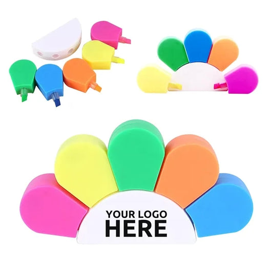 Flower Shaped Watercolor Pen Petals Highlighters