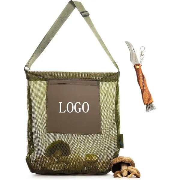Foraging Kit Mushroom Veggie Hunting Bag Knife