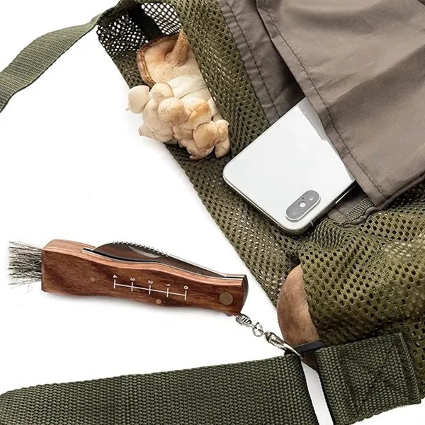 Foraging Kit Mushroom Veggie Hunting Bag Knife