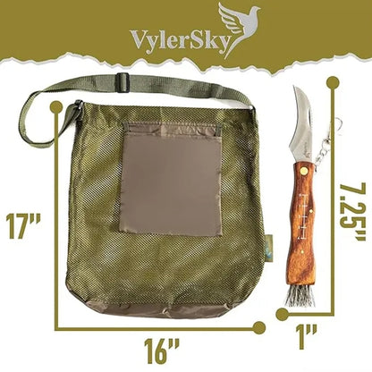 Foraging Kit Mushroom Veggie Hunting Bag Knife