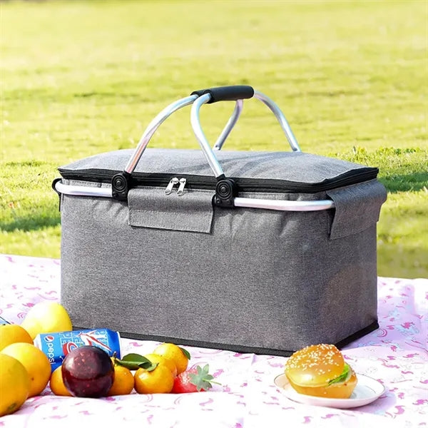 Foldable Large Insulated Camping Cooler Basket