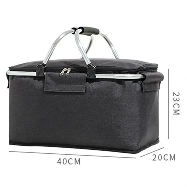 Foldable Large Insulated Camping Cooler Basket
