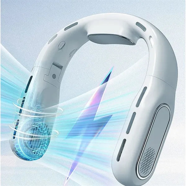 3000mAh Fodable USB Rechargeable Neck Hanging Fan