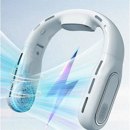 3000mAh Fodable USB Rechargeable Neck Hanging Fan
