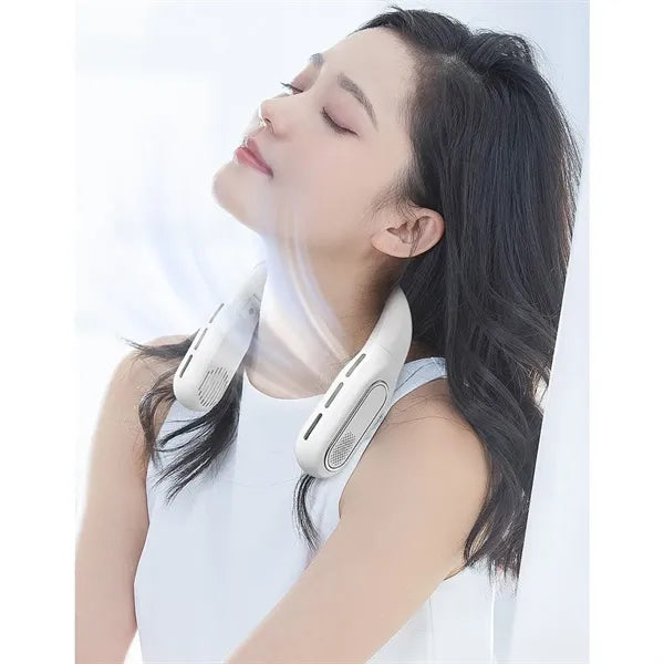 3000mAh Fodable USB Rechargeable Neck Hanging Fan