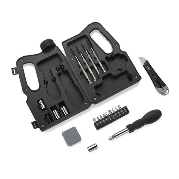 21pcs Oil Bottle Shaped Tool Kit Box