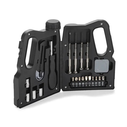 21pcs Oil Bottle Shaped Tool Kit Box