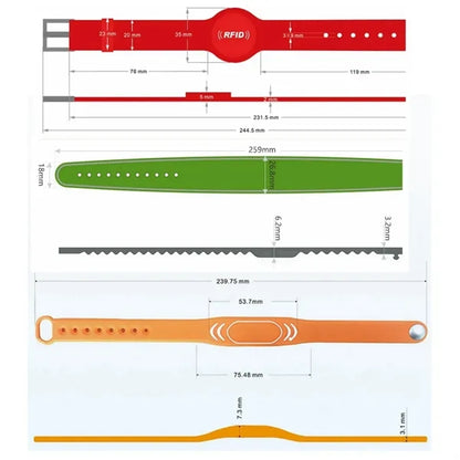 NFC/RFID Silicone Bracelet