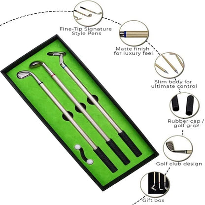 Golf Pen Gift Set Cool Office Gadgets Desk Accessories